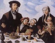 Maerten Jacobsz van Heemskerck Family portrait painting